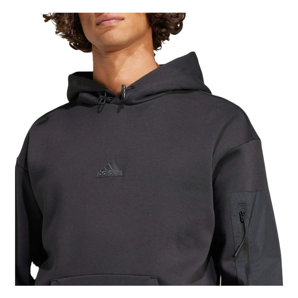 Adidas City Escape Fleece Hoodie Black Heren