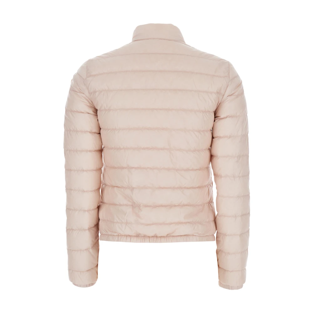 Moncler Roze donsjack met mandarijnkraag Pink Dames