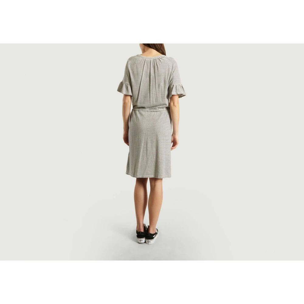 closed Gestreepte Jersey Jurk Blue Dames