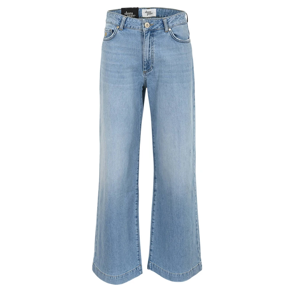 DNM Pure Wijde Pijp Jeans 5-Pocket Regular Fit Blue Dames