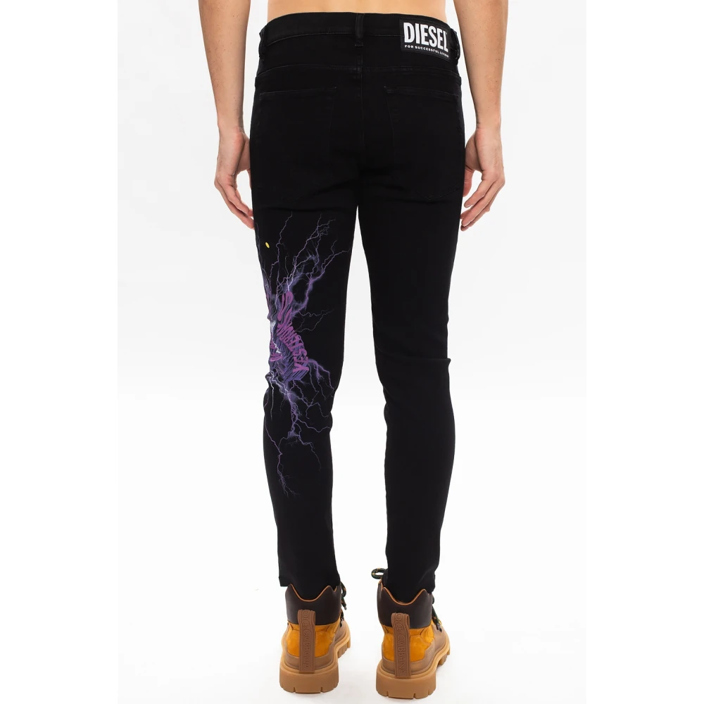 Diesel D-Amny distressed jeans Blue Heren