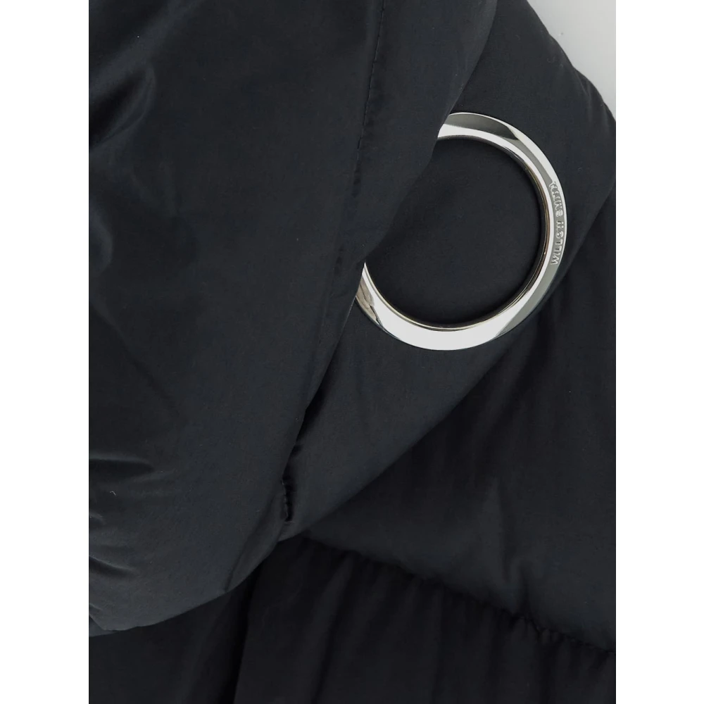 Moncler Gewatteerde Polyester Jas Black Dames