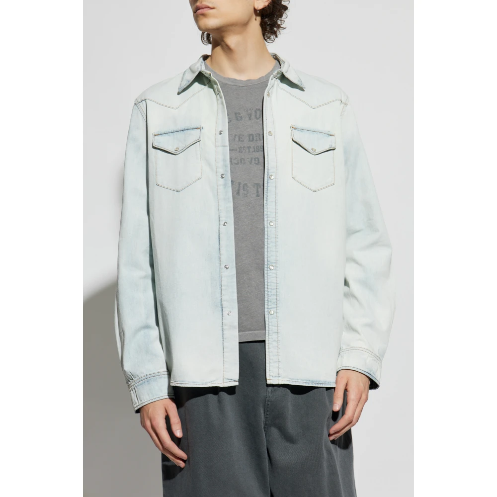 Zadig & Voltaire Shirt Saby Blue Heren