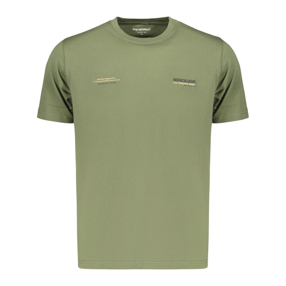 Refrigiwear Mannelijk Groente Tops Heren, Groen, M, Katoen, Club T-Shirt