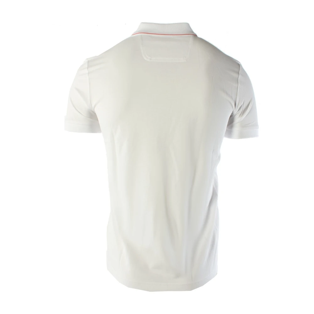 Hugo Boss Slim Fit Witte Katoenen Polo Shirt White Heren