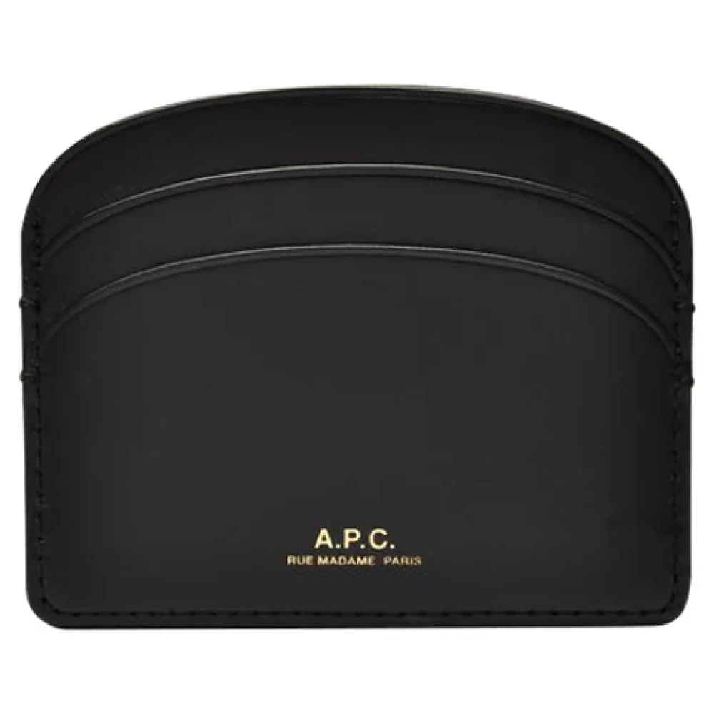 A.p.c. Leather wallets Black Unisex