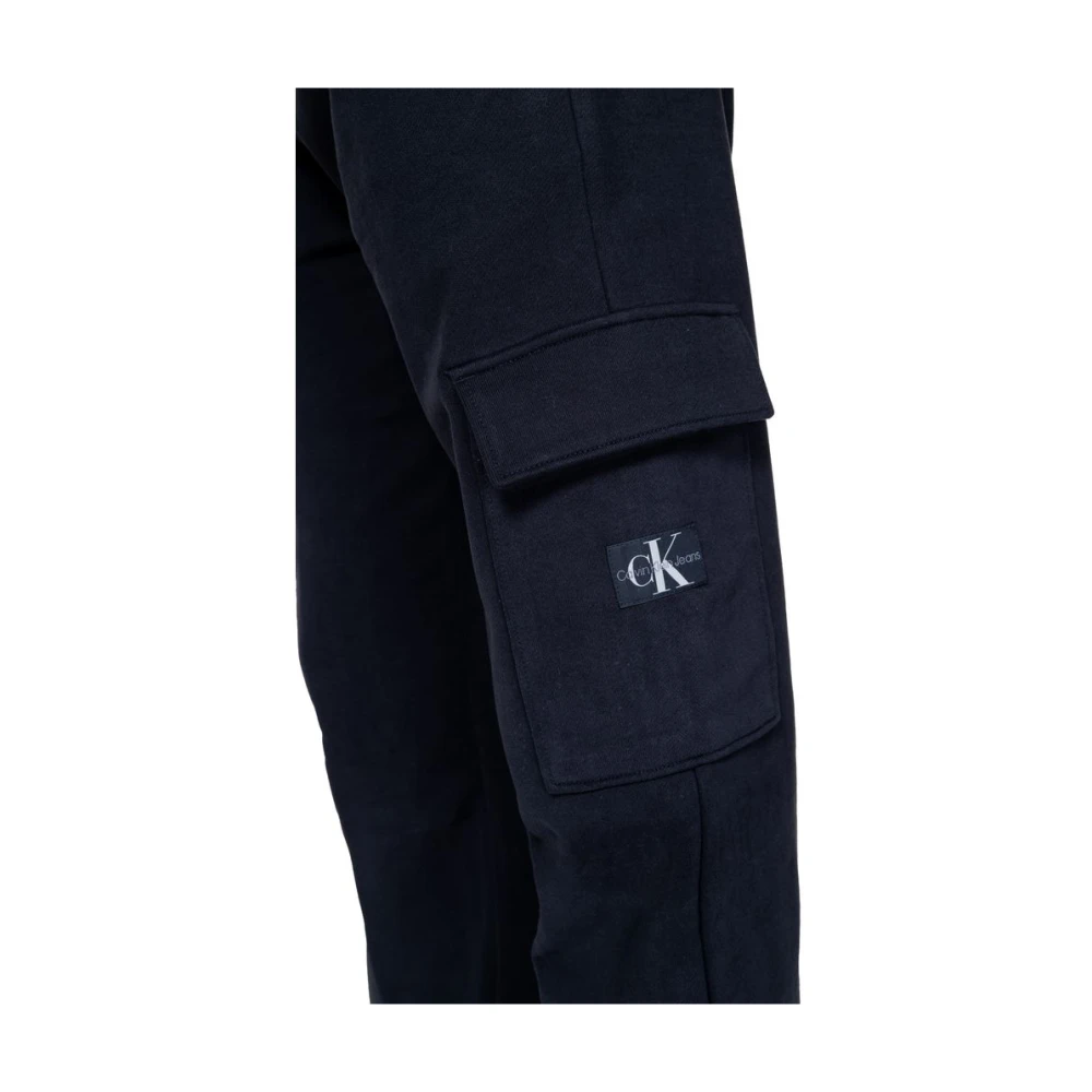 Calvin Klein Jeans Zwarte Geregenereerde Katoenen Jeans Broek Black Dames