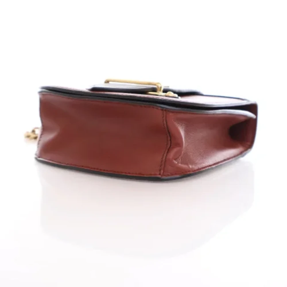 Prada Vintage Pre-owned Leather prada-bags Brown Dames