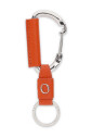 orange-leather-keychain-with-metal-logo
