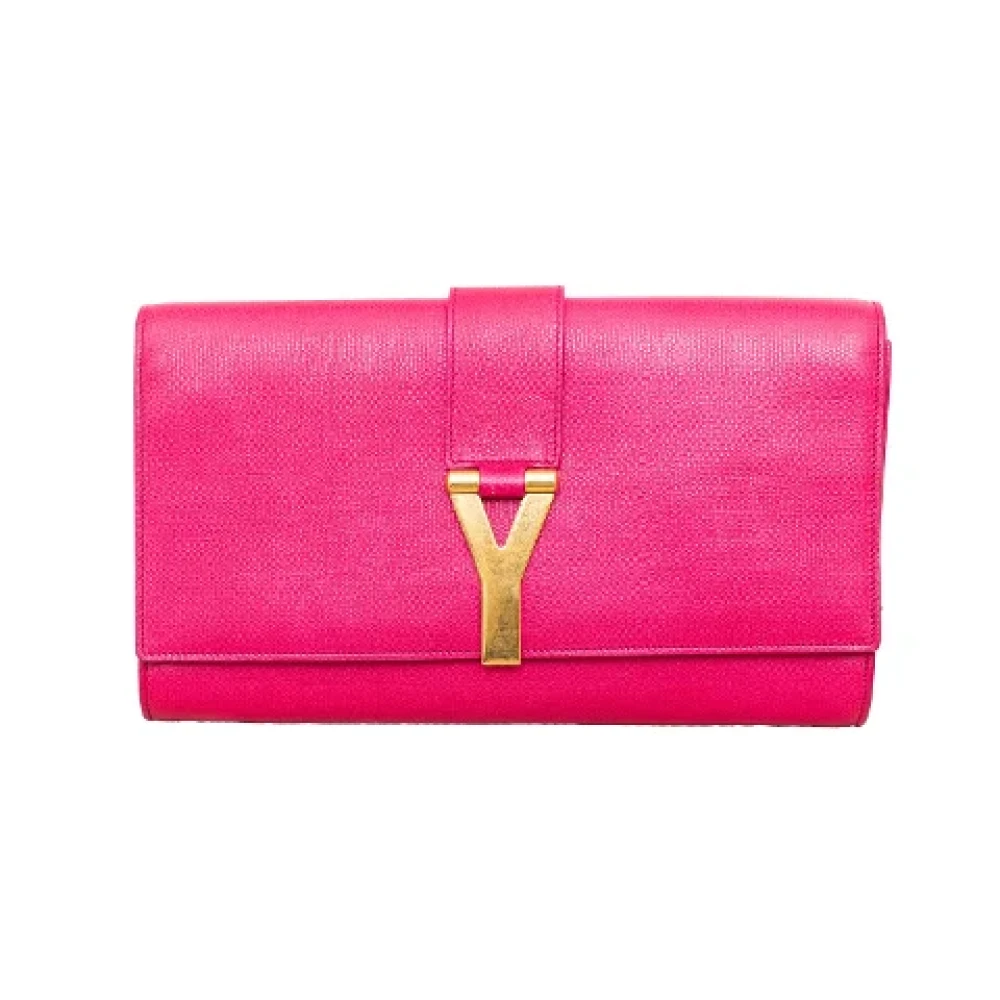 Yves Saint Laurent Vintage Pre-owned Leather shoulder-bags Pink Dames