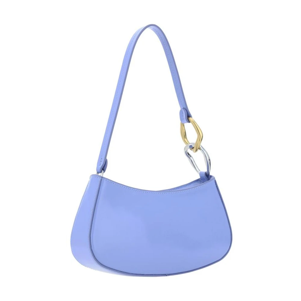 Staud Leren Schoudertas met Metalen Ring Blue Dames