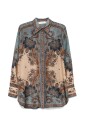 chemise-soie-multicolore-col-classique