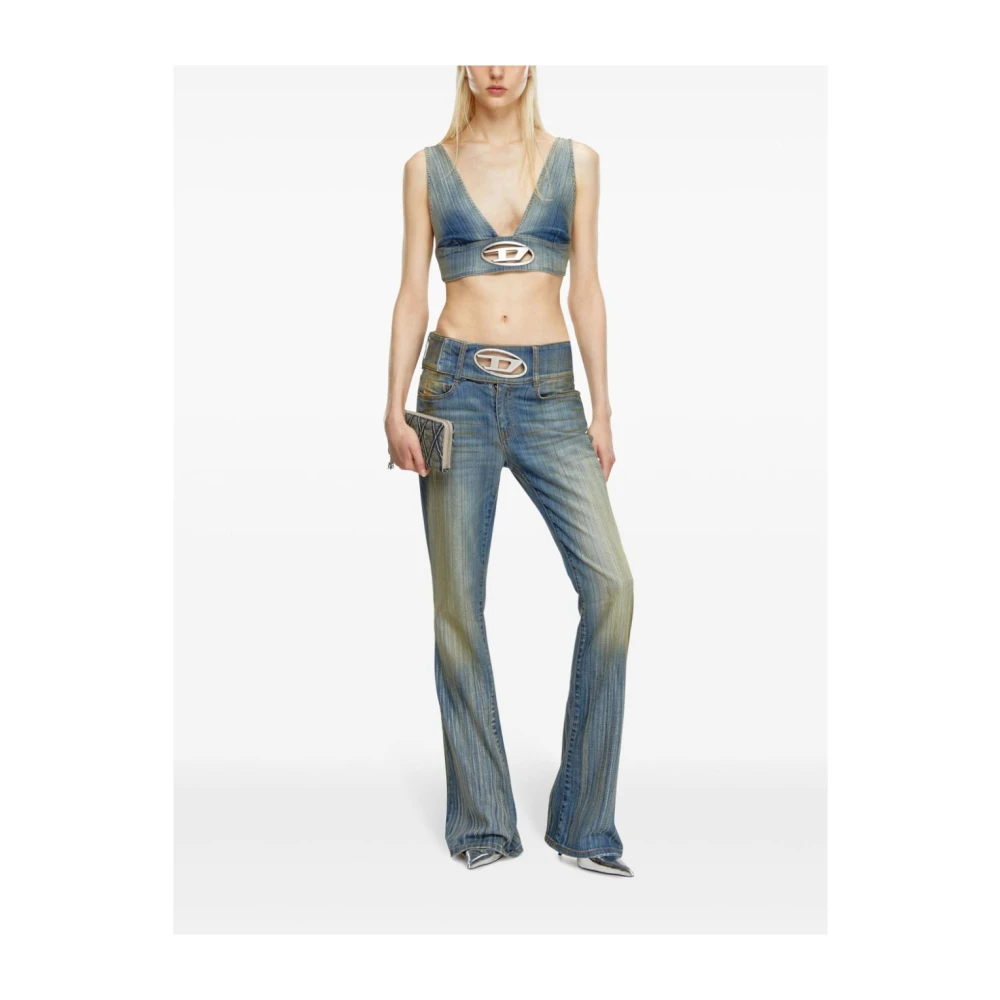 Diesel Stijlvolle Tops voor Vrouwen Blue Dames