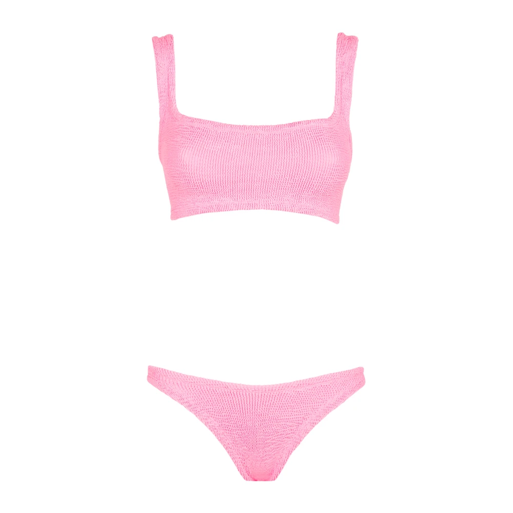 Hunza G Roze & Paarse Bikini Zwemkleding Accessoires Pink Dames