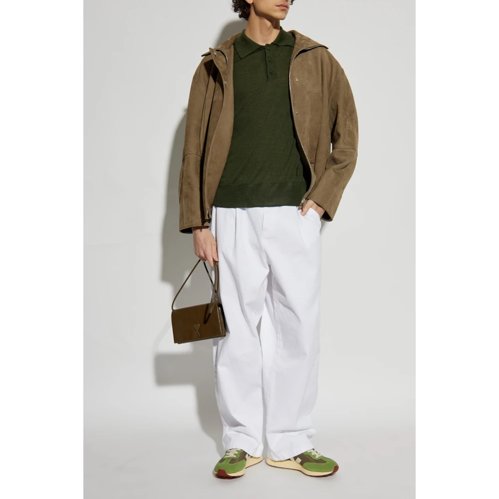 Ami Paris Wol wollen polotrui Green Heren