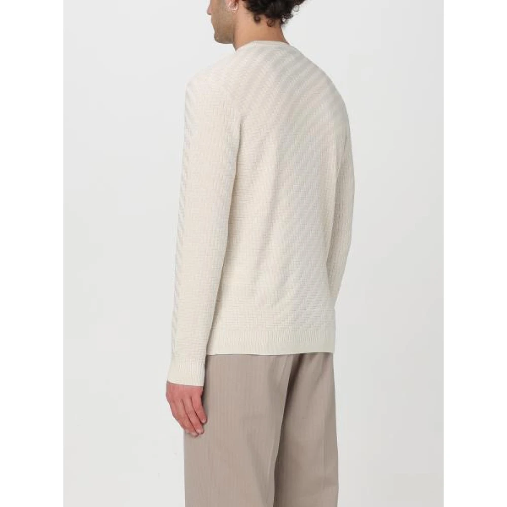 Emporio Armani Ivory Sweaters voor Heren Beige Heren