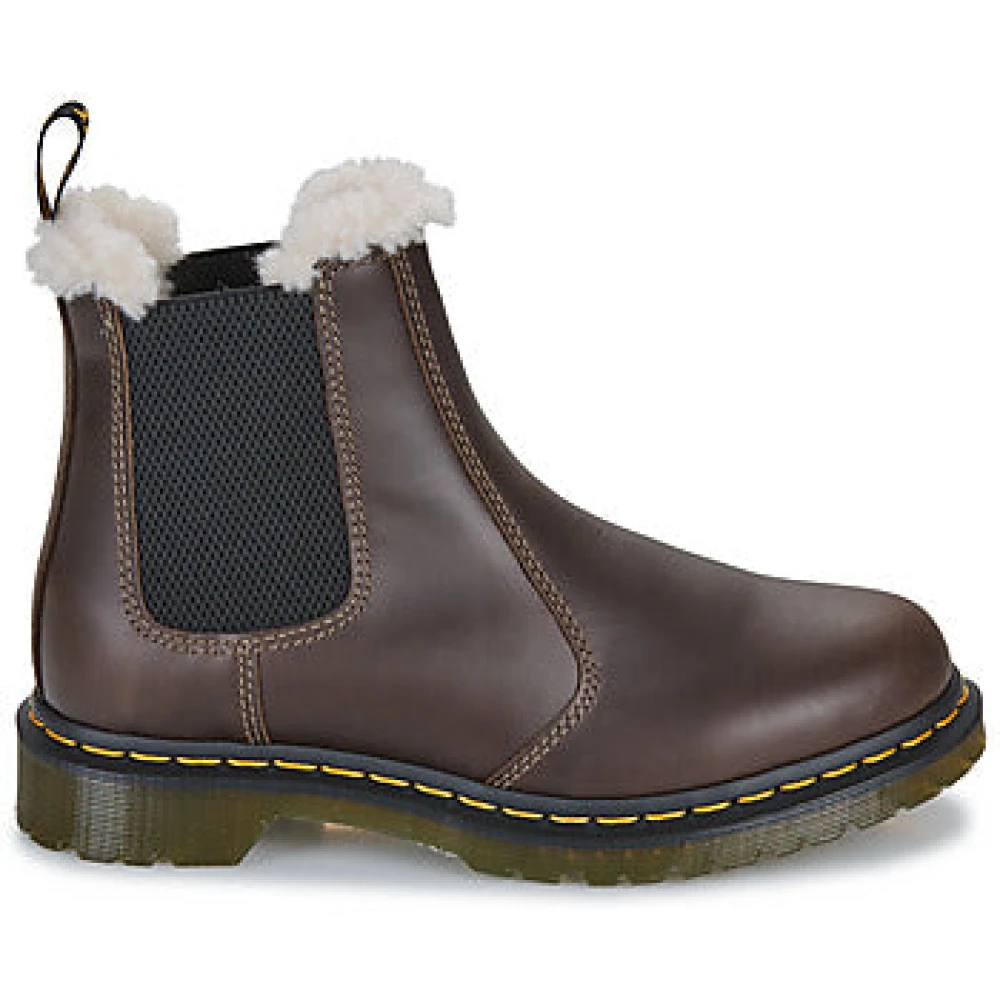 Dr. Martens Mörk Khaki Orleans Brun Ankelboots Brown, Dam