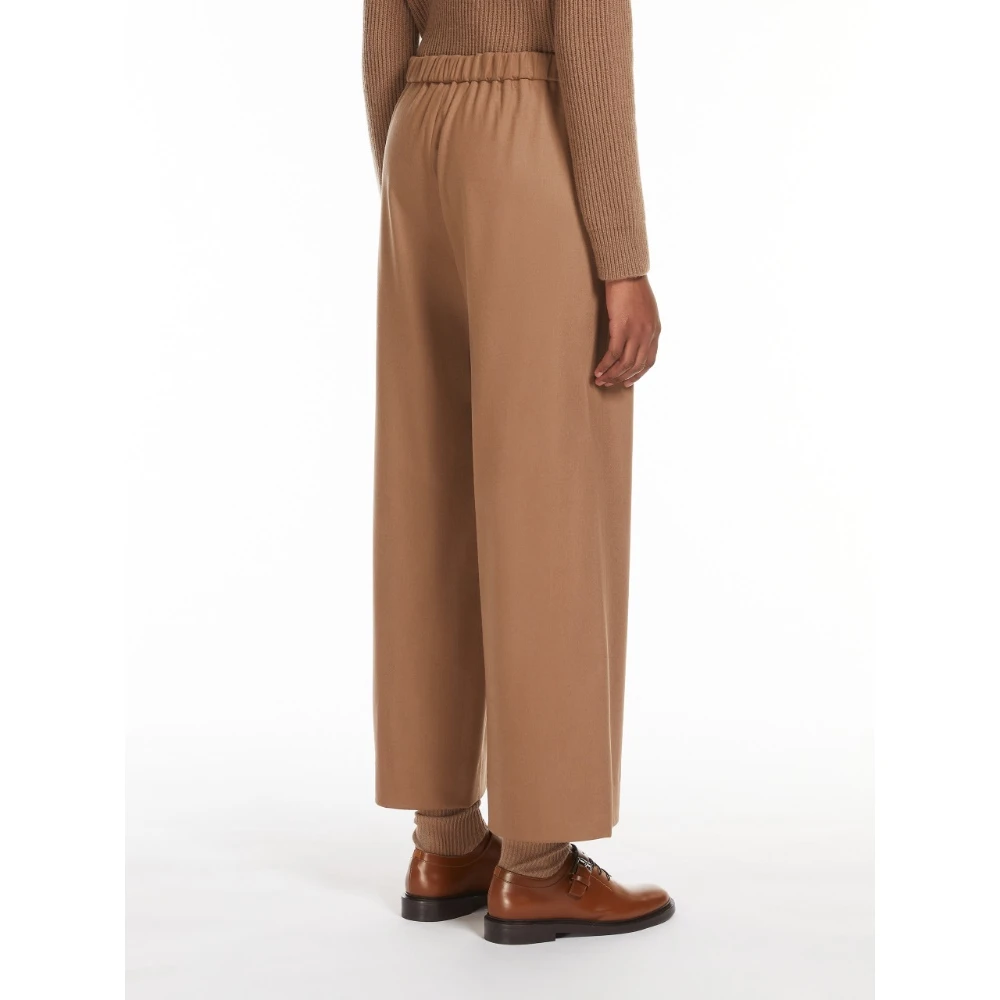 Max Mara Zachte Lijn Joggingbroek Kameel Brown Dames