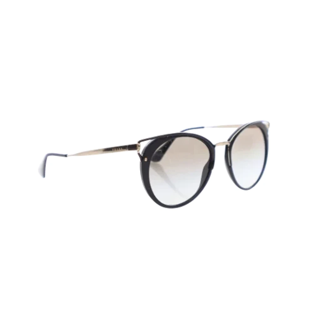 Prada Vintage Pre-owned Plastic sunglasses Black Dames