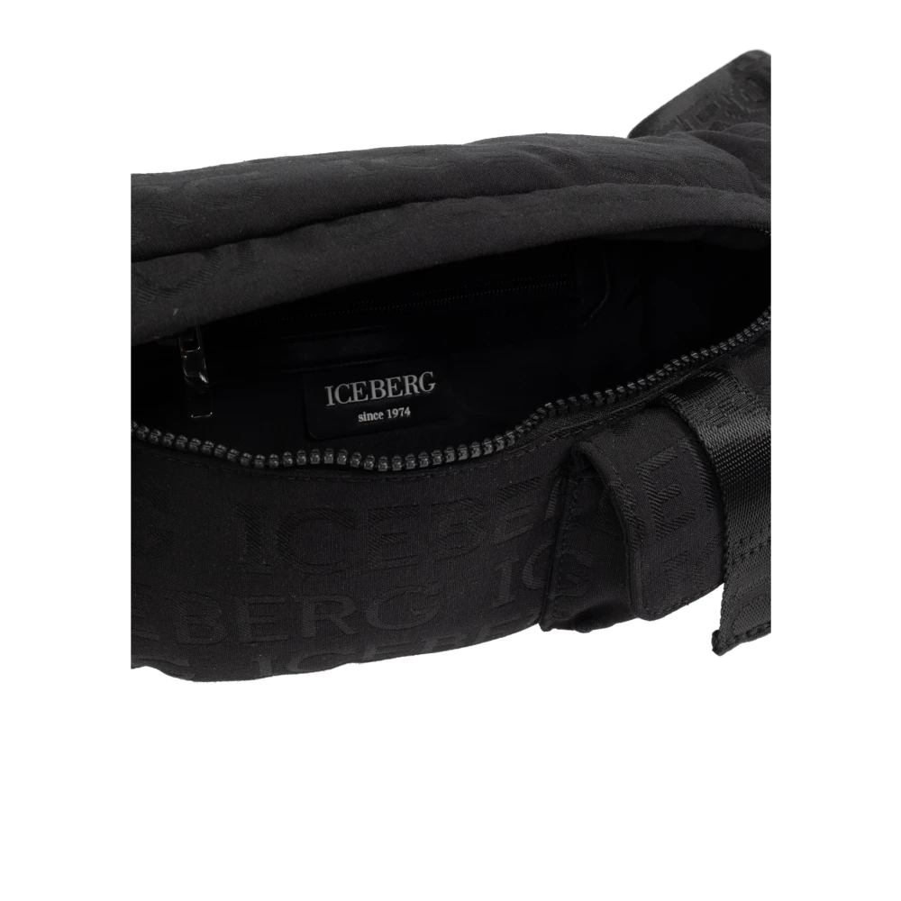 Iceberg Heuptas met logo Black Heren
