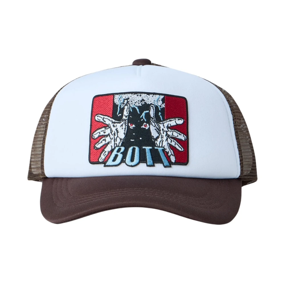 Bott Brown Hats & Caps, Male, One Size, The Hands Mesh-Back Trucker Cap