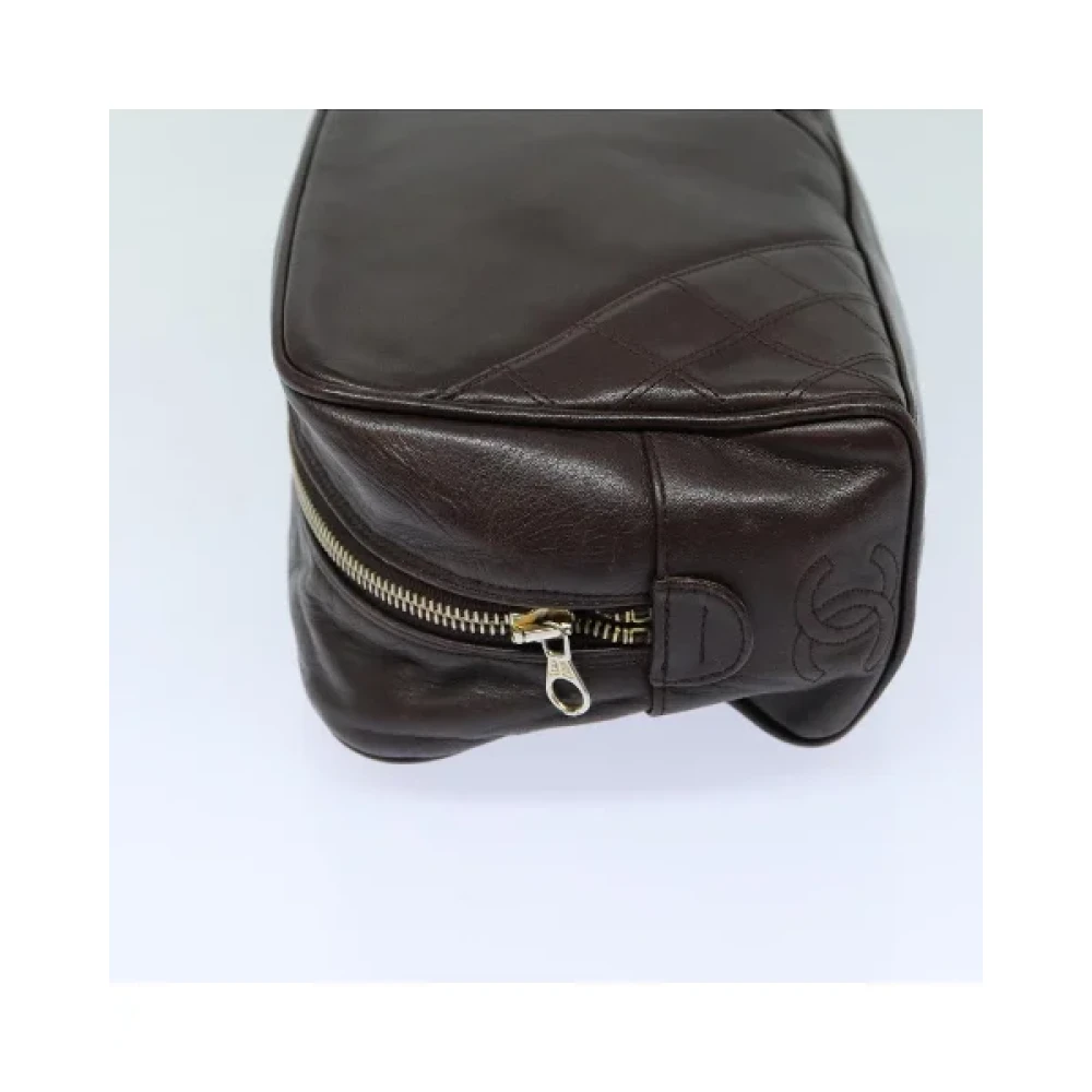 Chanel Vintage Pre-owned Leather chanel-bags Brown Dames