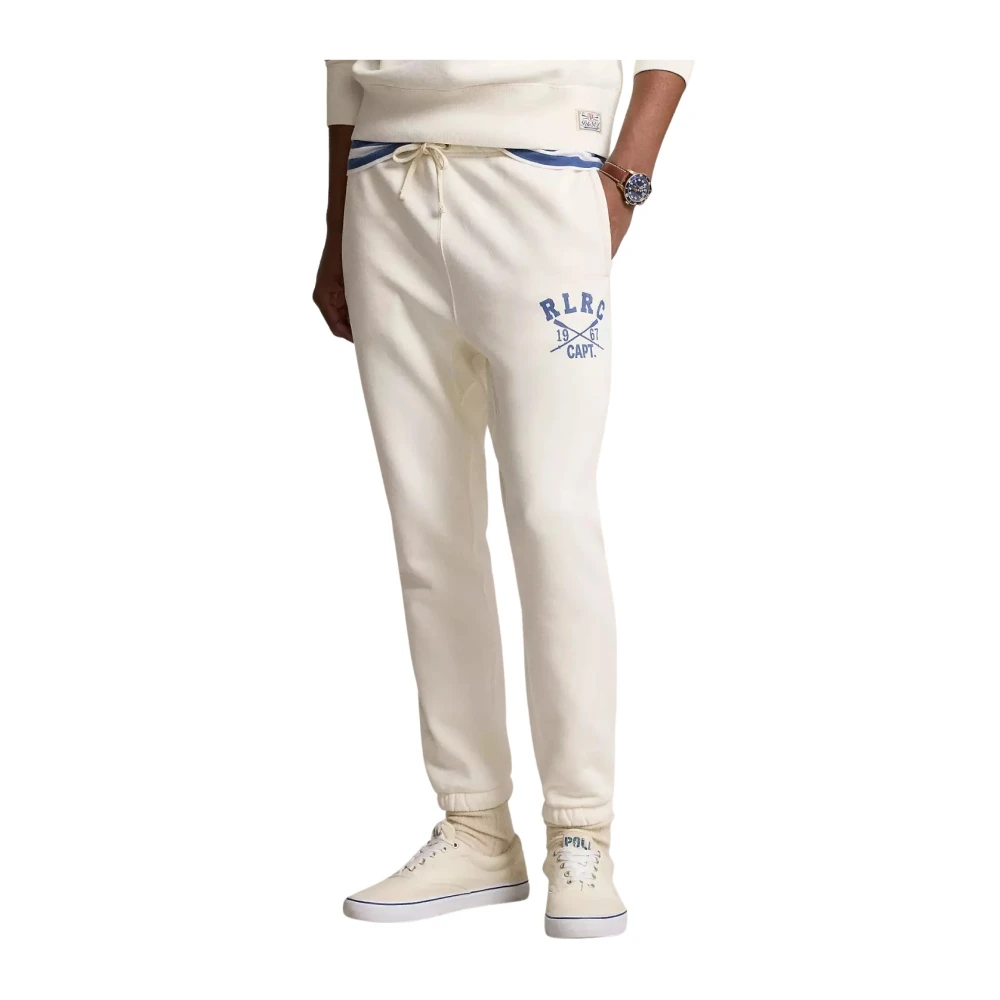 Ralph Lauren Witte joggingbroek met print White Heren