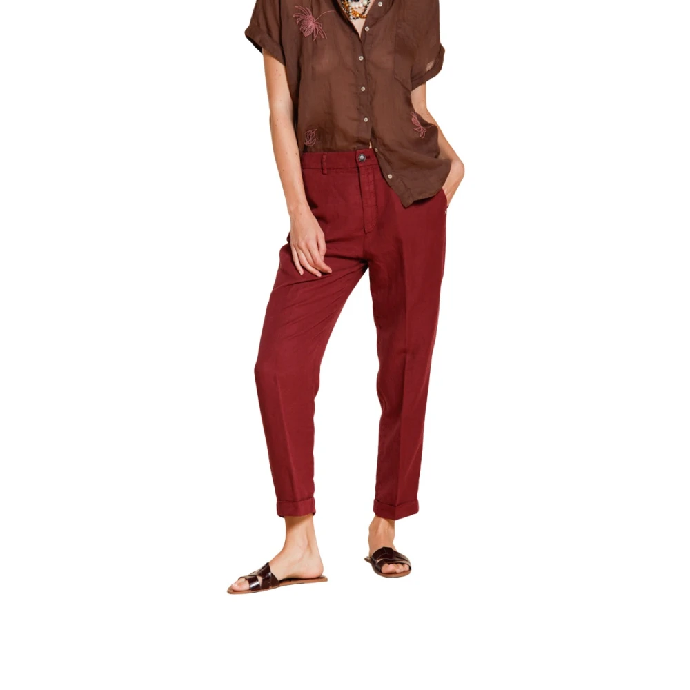 Mason's Mujer Rojo Pantalones, Talla: S