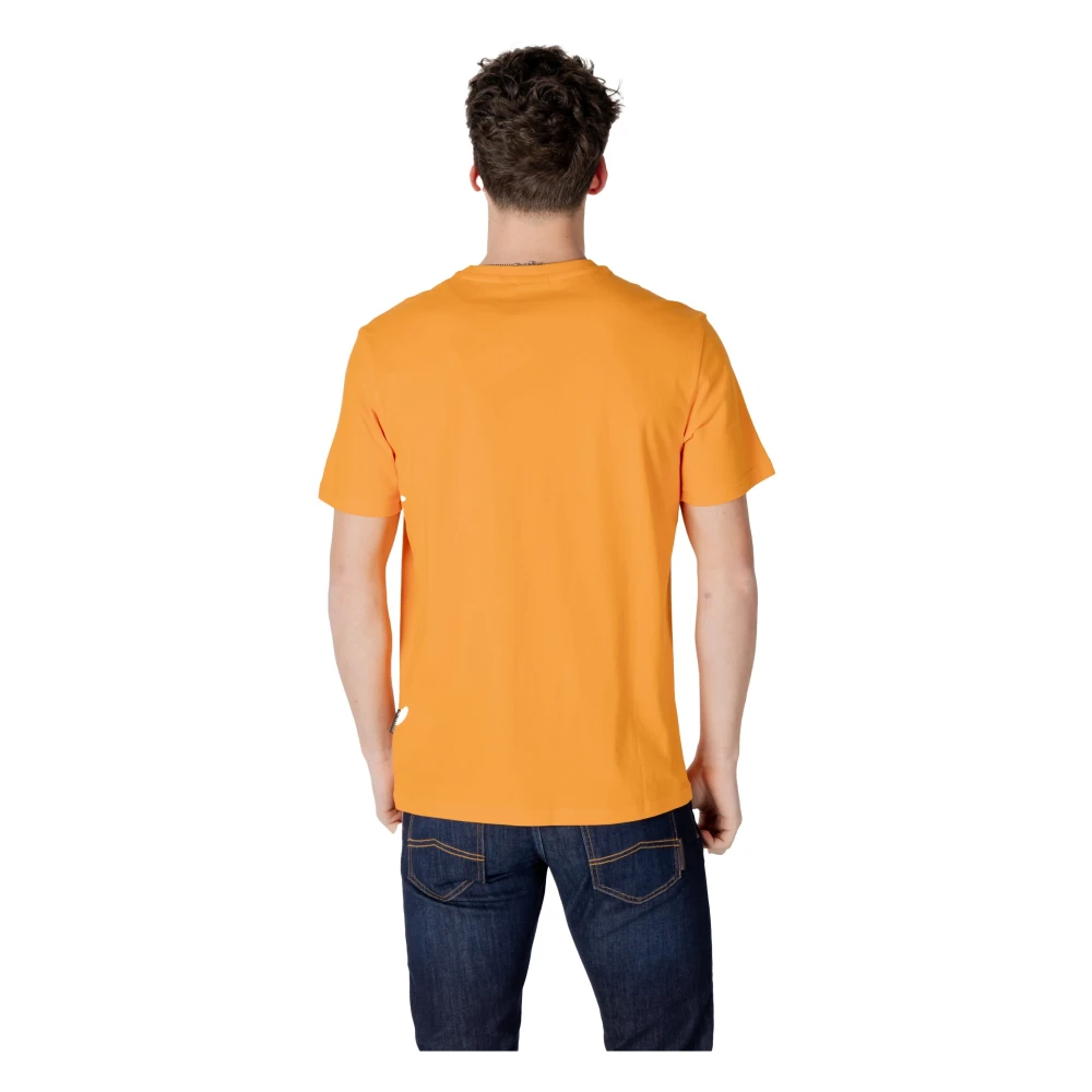 Napapijri Oranje Katoenen Poloshirt voor Mannen Orange Heren