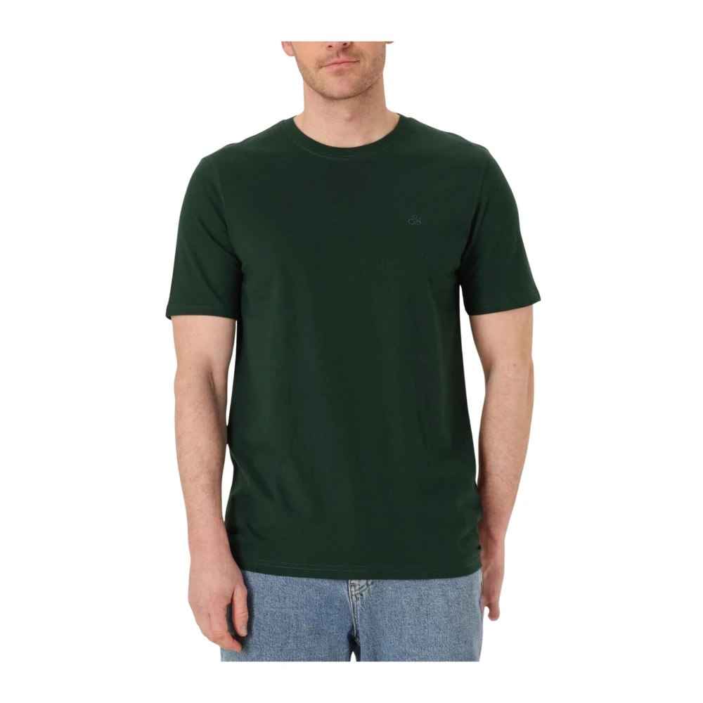 Scotch & Soda Heren Logo Regular Fit T-shirt Green Heren