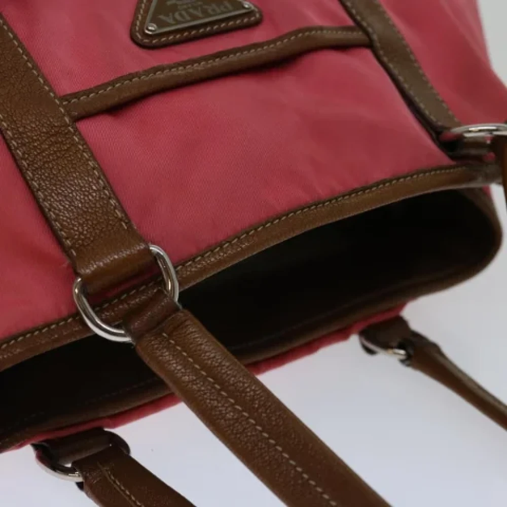 Prada Vintage Pre-owned Nylon totes Pink Dames