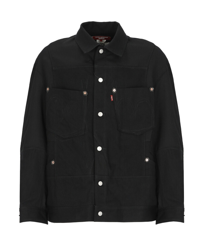 veste-noire-en-coton-et-laine-avec-col