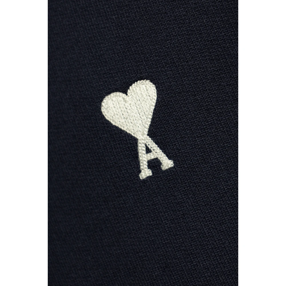 Ami Paris Hoodie Blue Heren