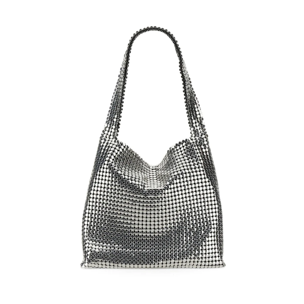 Paco Rabanne Hobo Schoudertas met Enkele Handgreep Gray Dames