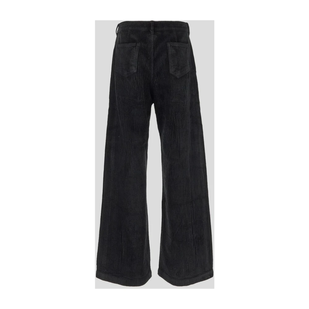Rick Owens Zwarte Katoenen Broek Black Heren