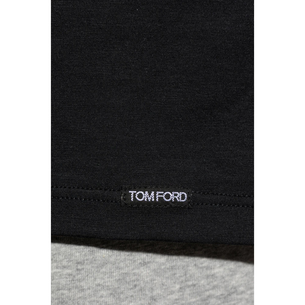 Tom Ford Ondershirt T-shirt met V-hals Black Heren