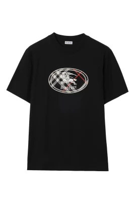 Check Knight Stamp Bomull T-shirt