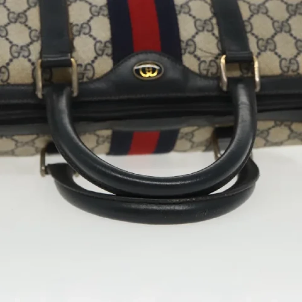 Gucci Vintage Pre-owned Leather gucci-bags Blue Dames