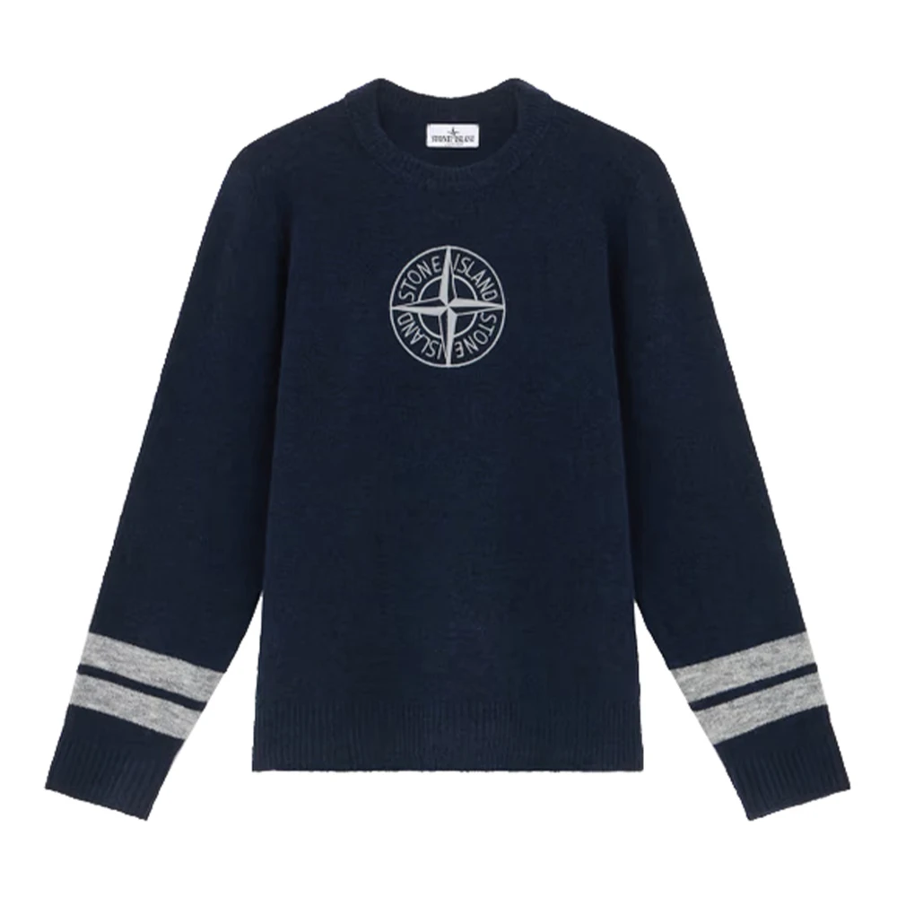 Stone Island Stilfull Stickad Tröja Blue, Unisex