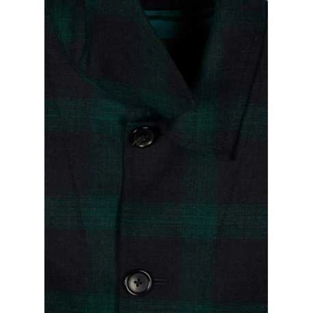 Paul Smith Geruite Werkvest Groen Blauw Multicolor Heren