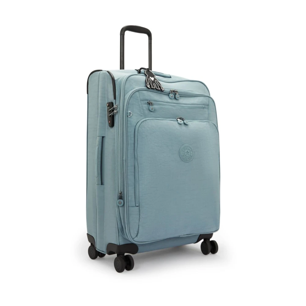 Kipling Uitbreidbare Spinner Trolley met Meerdere Zakken Green Unisex