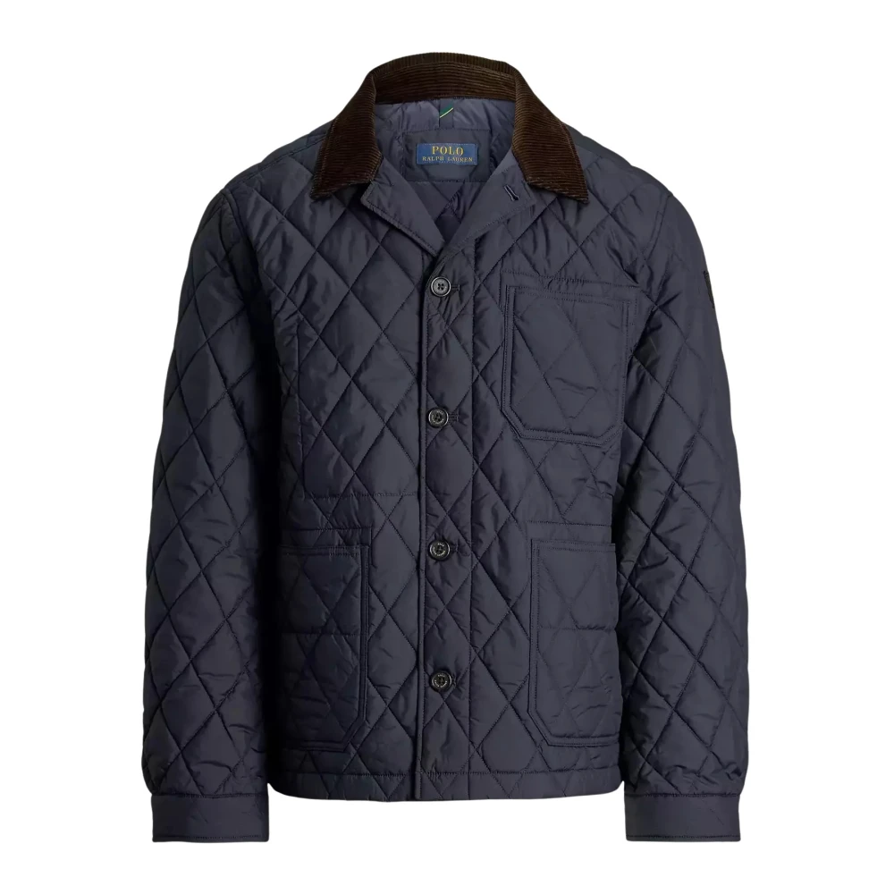 Ralph Lauren Navy Gewatteerde Jas Blue Heren