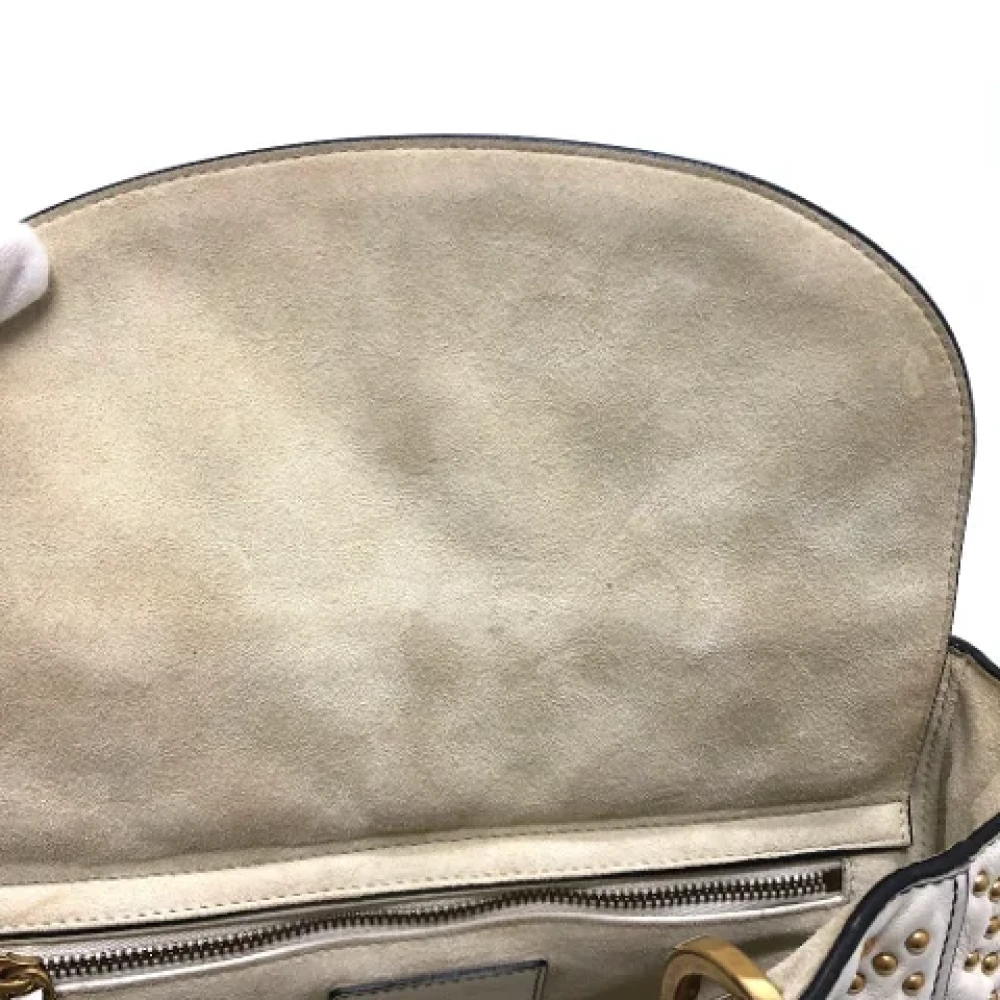 Dior Vintage Pre-owned Leather dior-bags White Dames