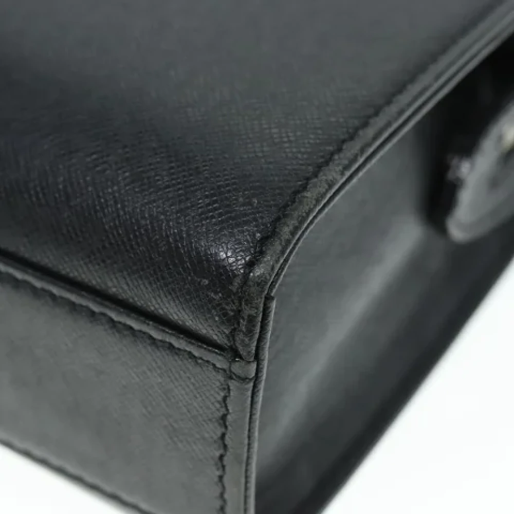 Burberry Vintage Pre-owned Leather clutches Black Dames