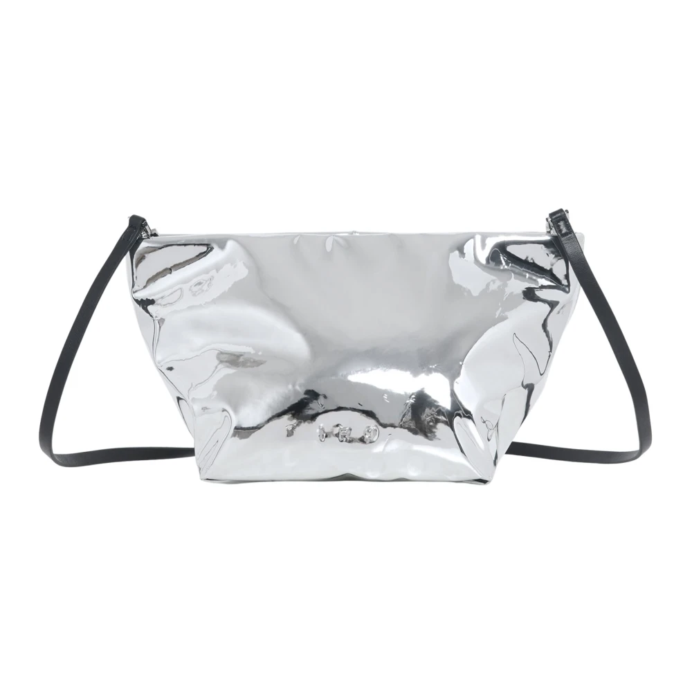 IRO Spiegel Effect Clutch Tas Gray Dames
