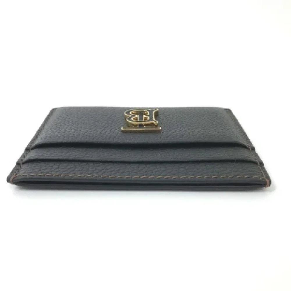 Burberry Vintage Pre-owned Leather home-office Black Dames