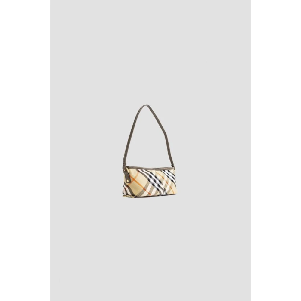 Burberry Geruite Katoenen Schoudertas Multicolor Dames