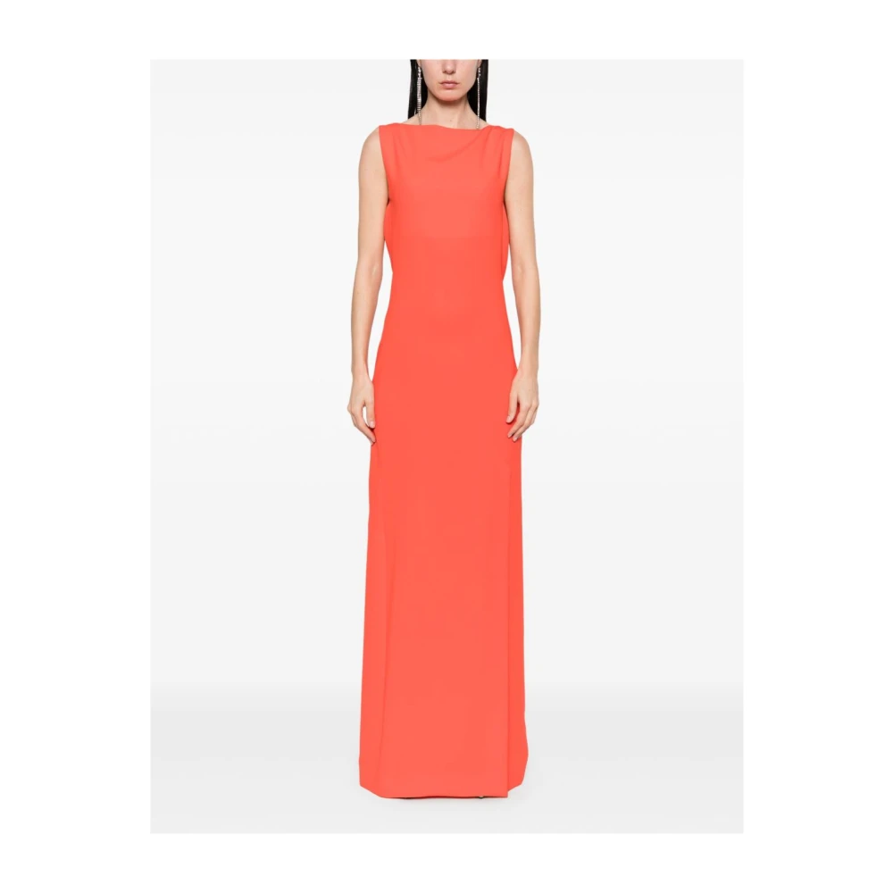 Max Mara Rode Pianoforte Jurk met Knoopdetails Red Dames
