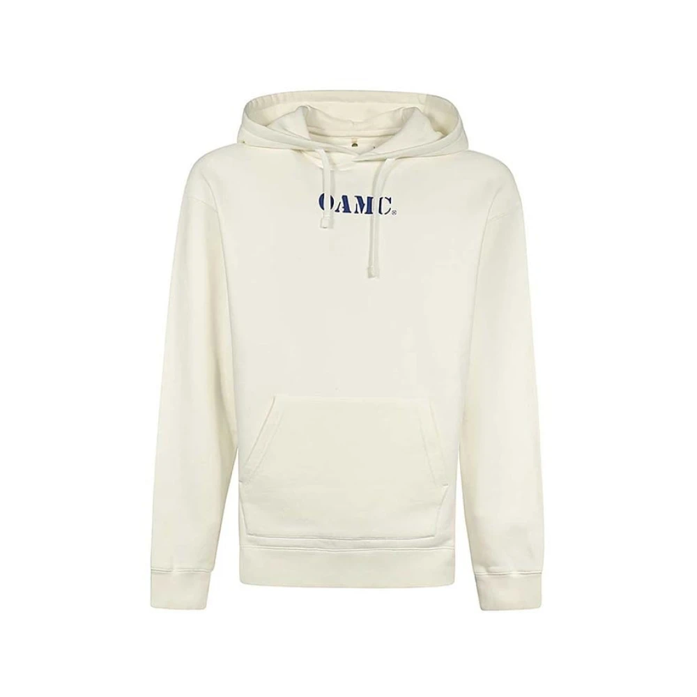 Oamc Midstream Hoodie Gebreid Off White Beige Heren