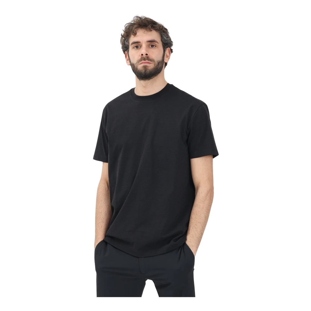 Armani Exchange Zwarte T-shirt met korte mouwen Eenvoudig ontwerp Black Heren